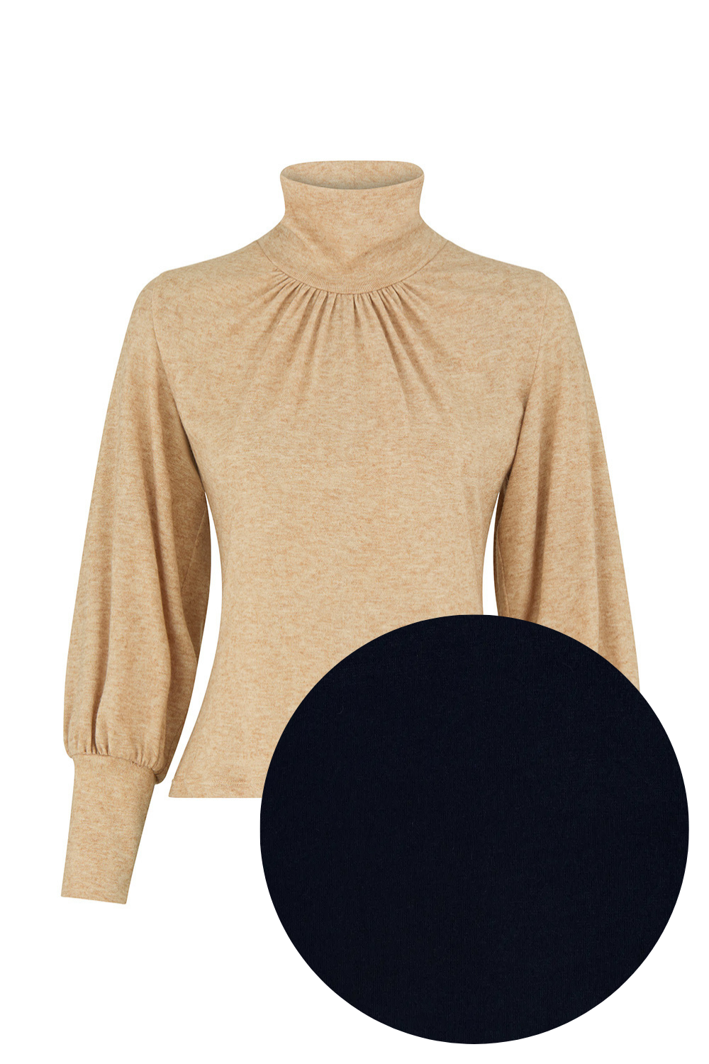 Alexa top dark blue knit