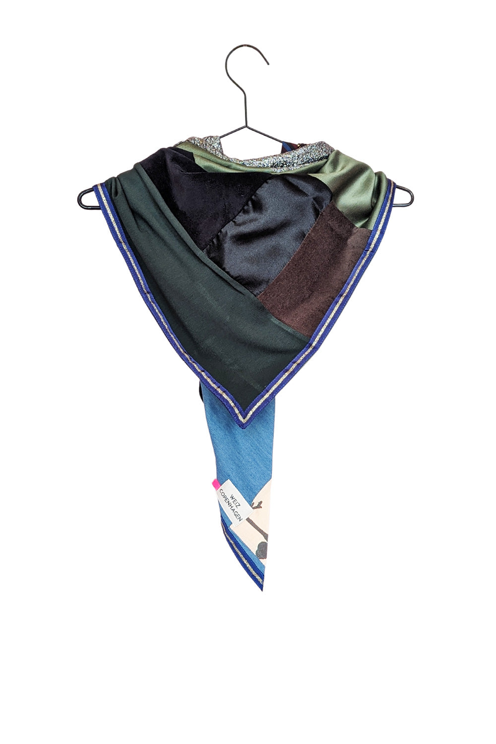 Up-cycled Patch unika scarf