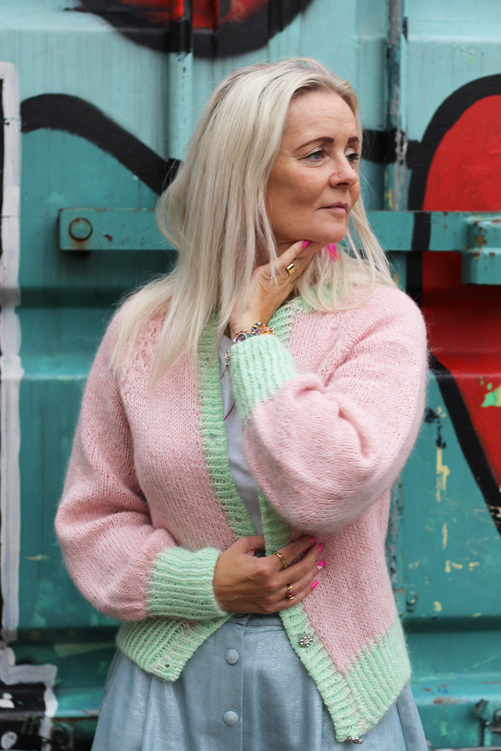 Cathy cardigan knitting kit