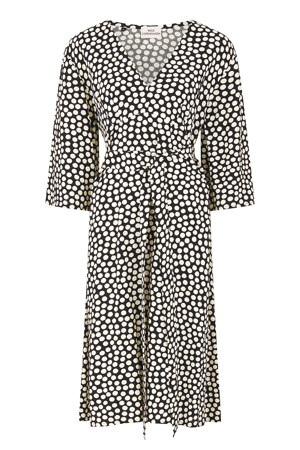 Cicily kjole black dots