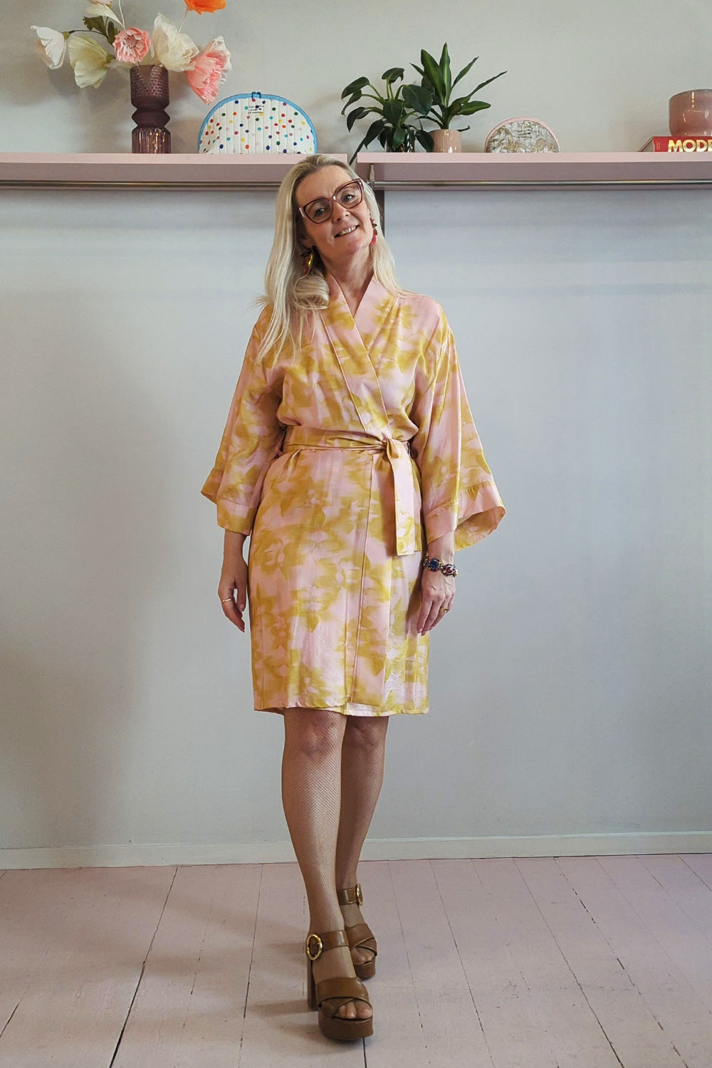 Kalina kimono rose & grøn