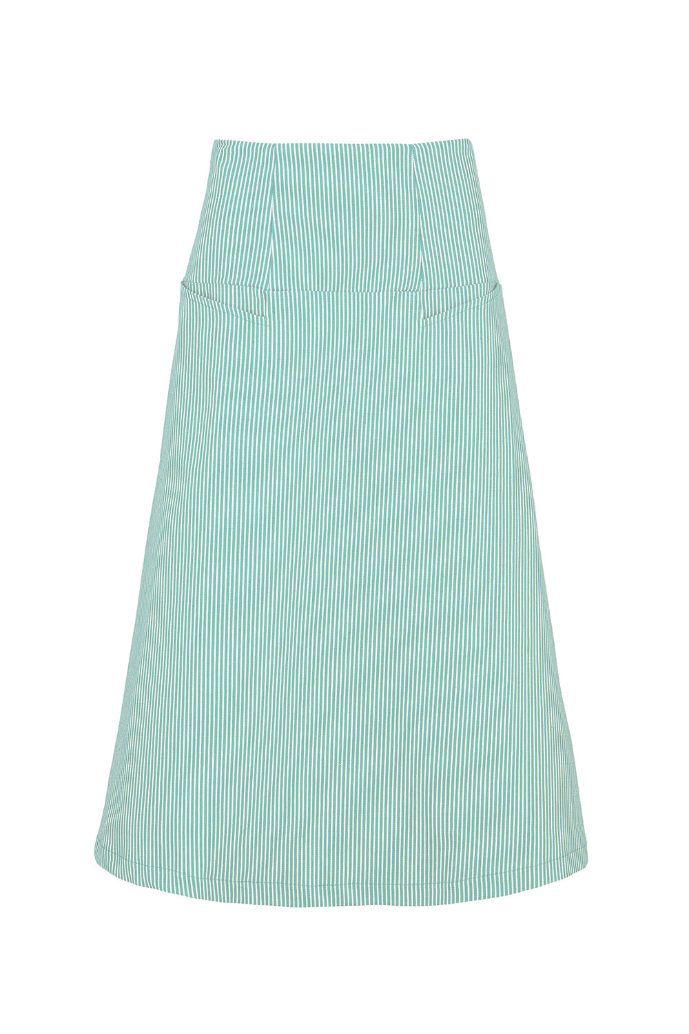 Liva Max skirt aqua stripes