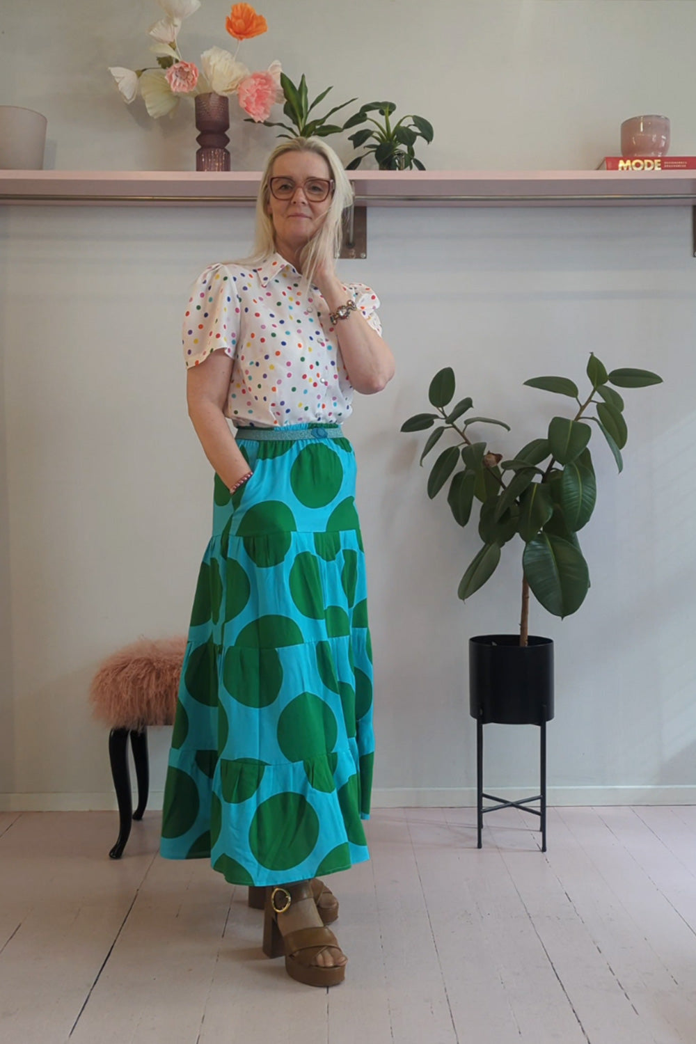 Martine skjorte multi dots