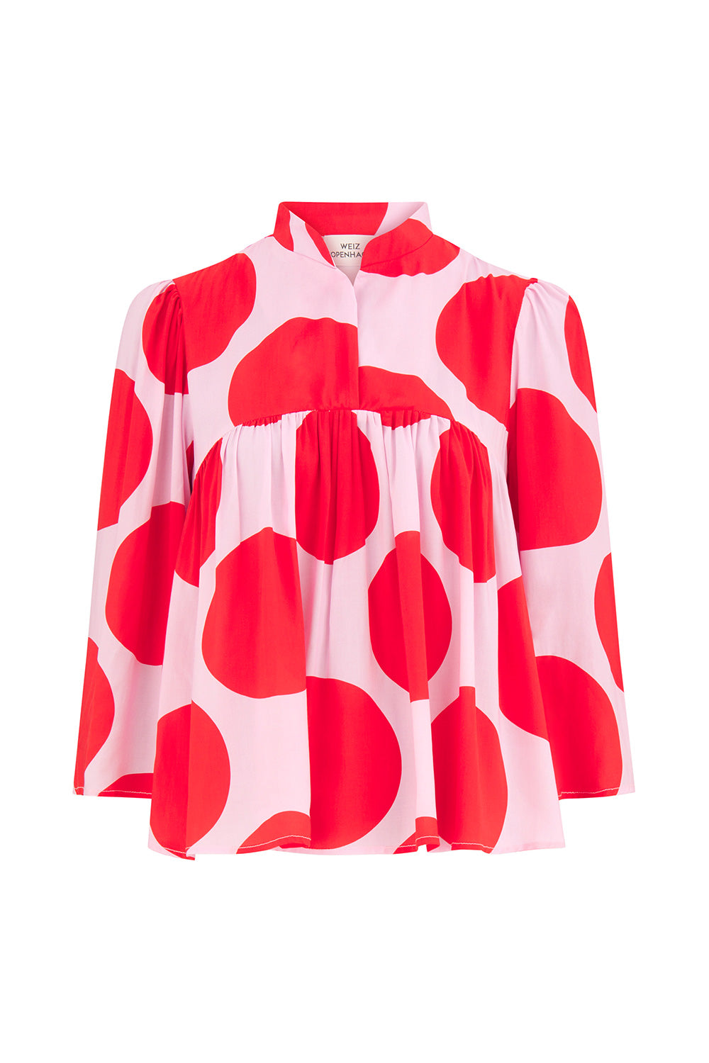 Mille top pink & red dots