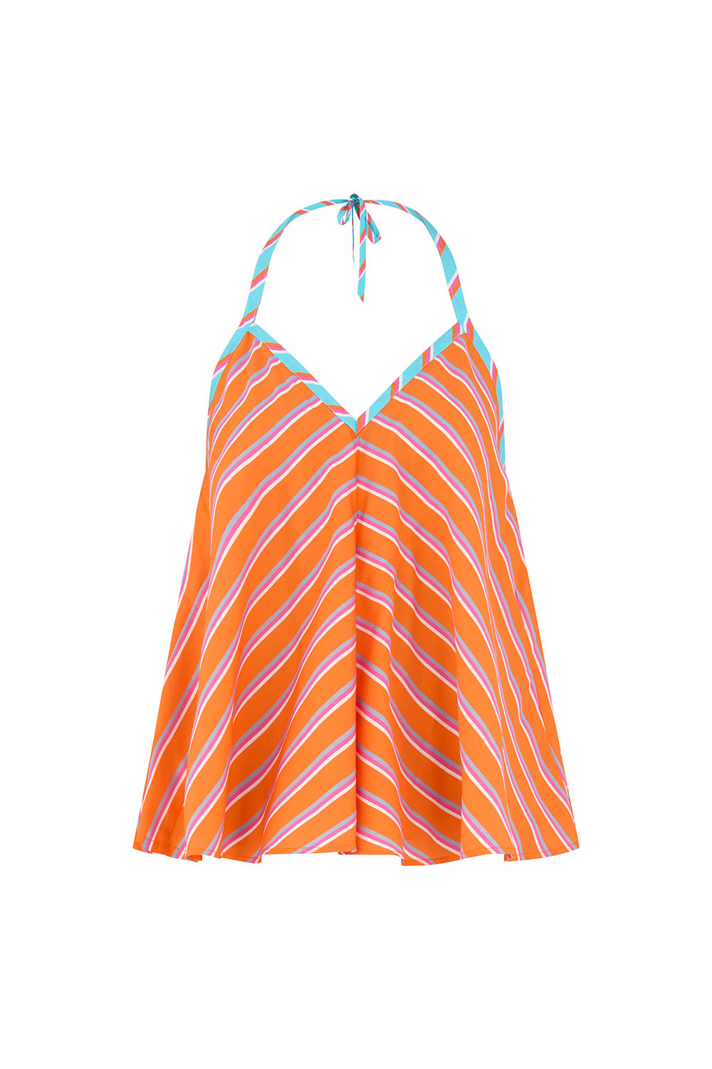 Rhonda top orange stripes