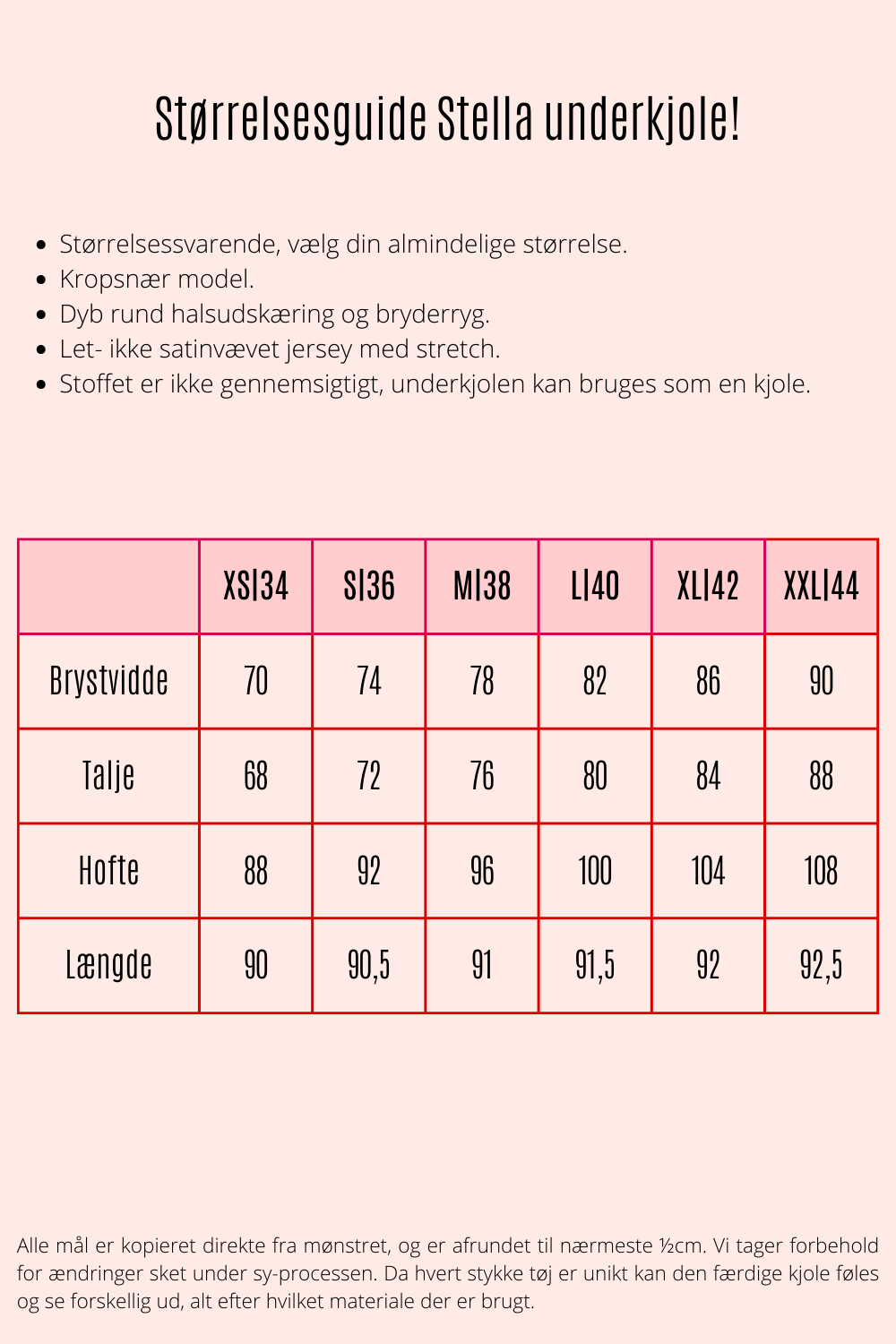 Stella underkjole gul