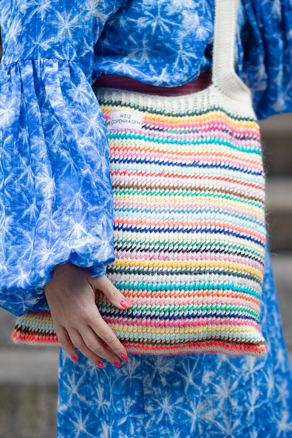 Tivoli crossbody tote knitting kit