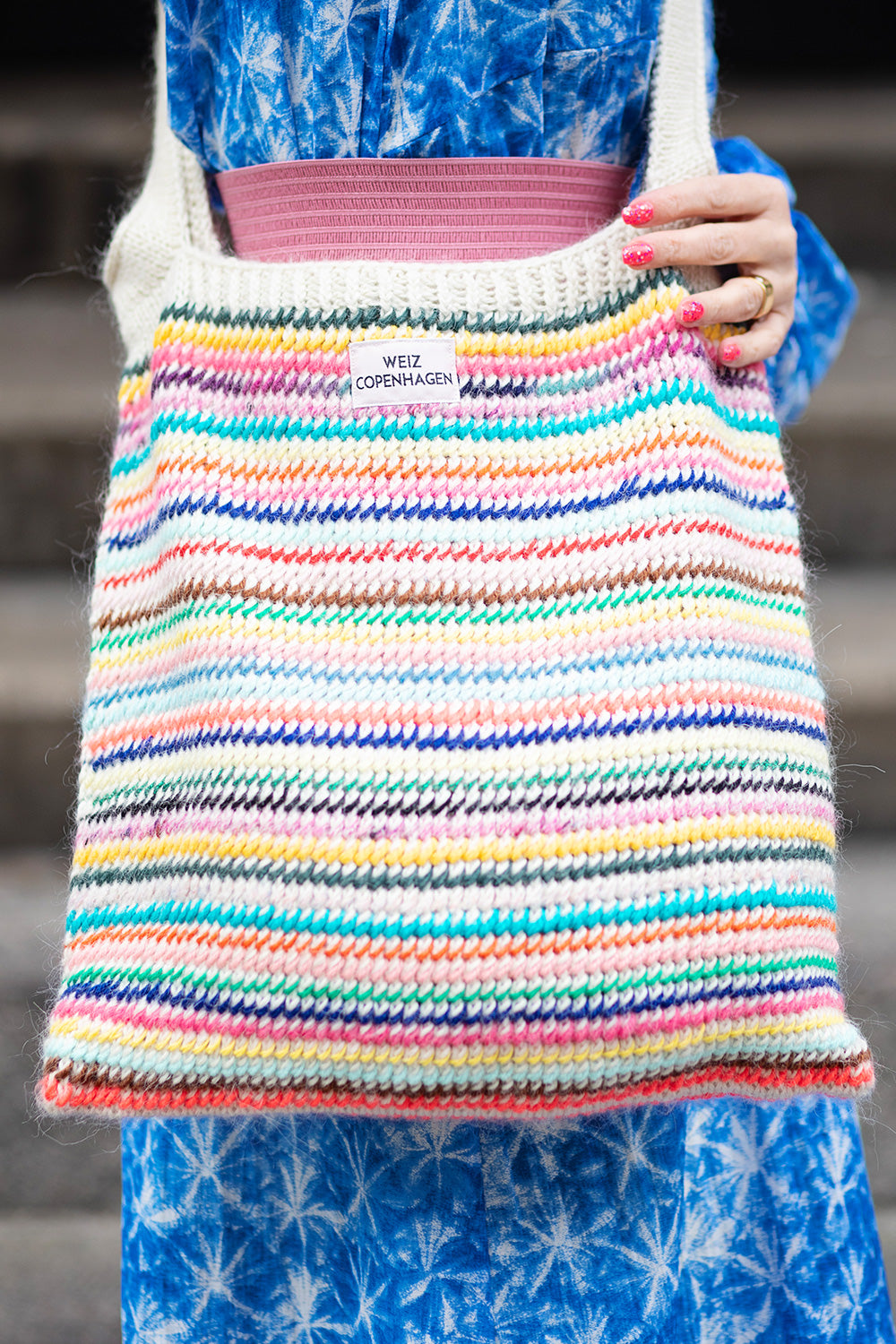 Tivoli crossbody tote knitting kit