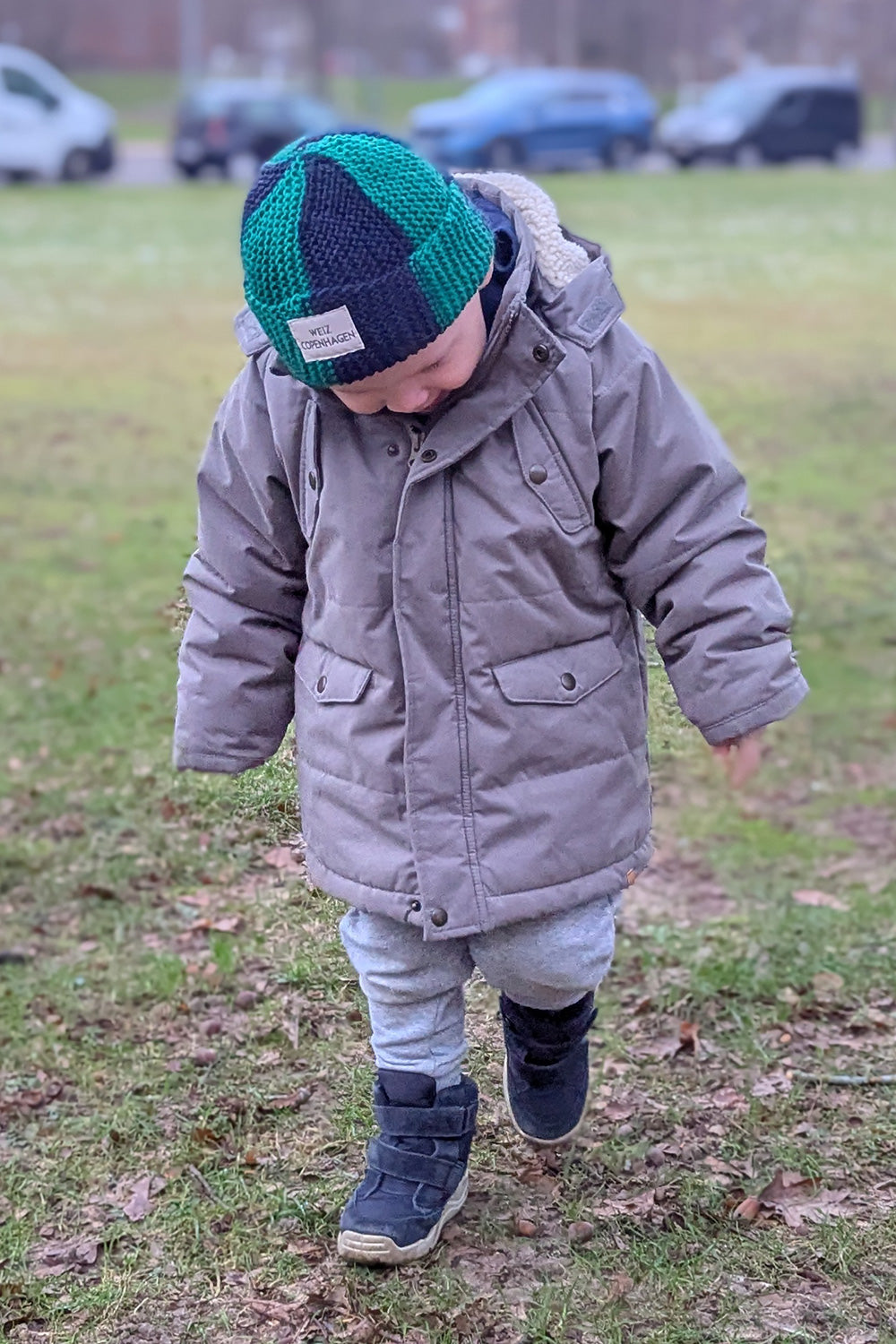 Cirkus hue kids size strikke-kit