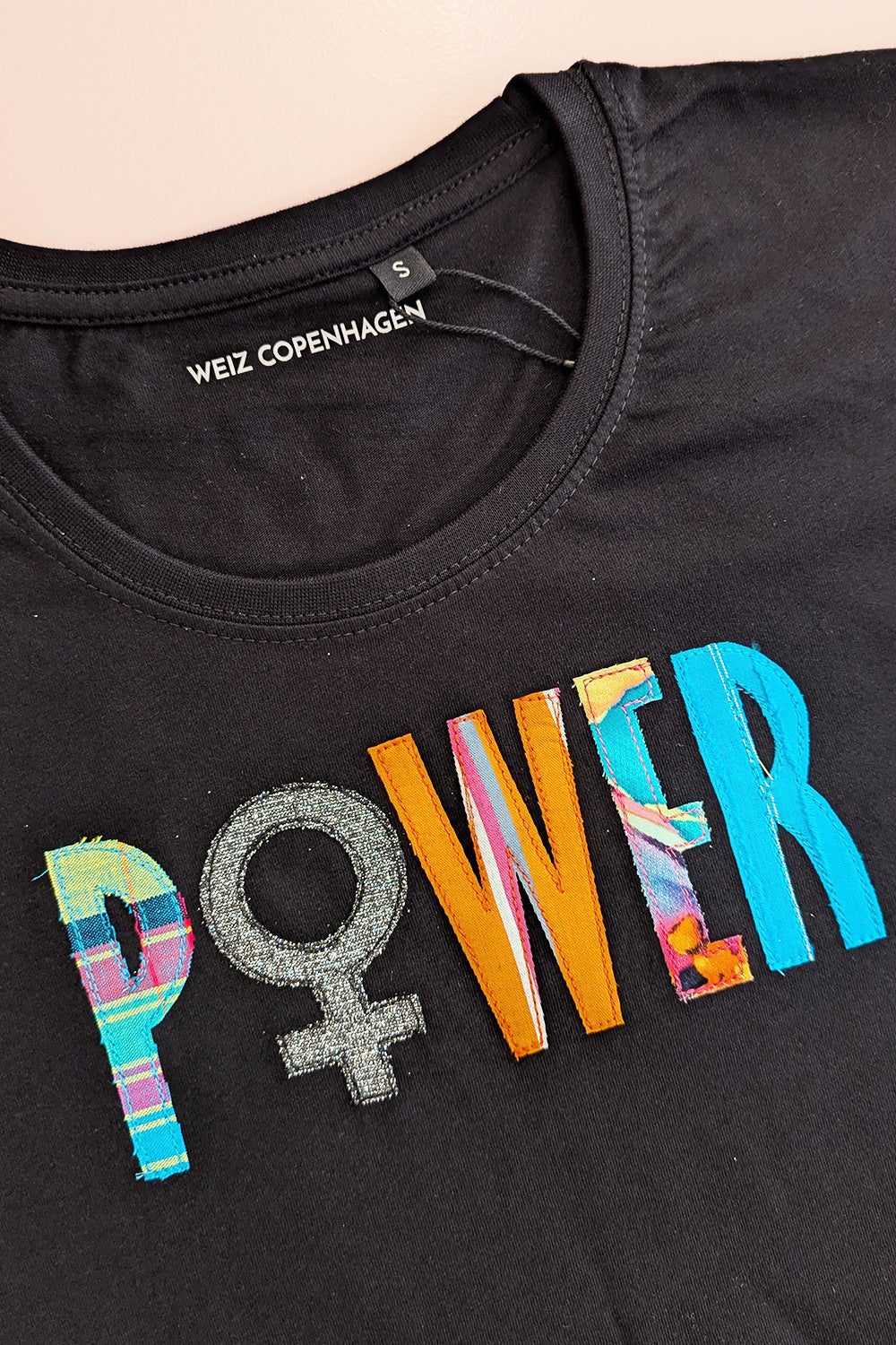 Upcycled POWER T-shirt black