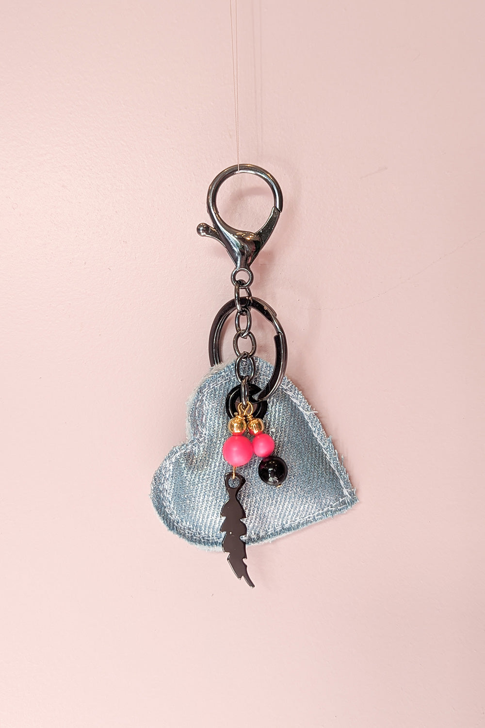 Up-cycled heart charms