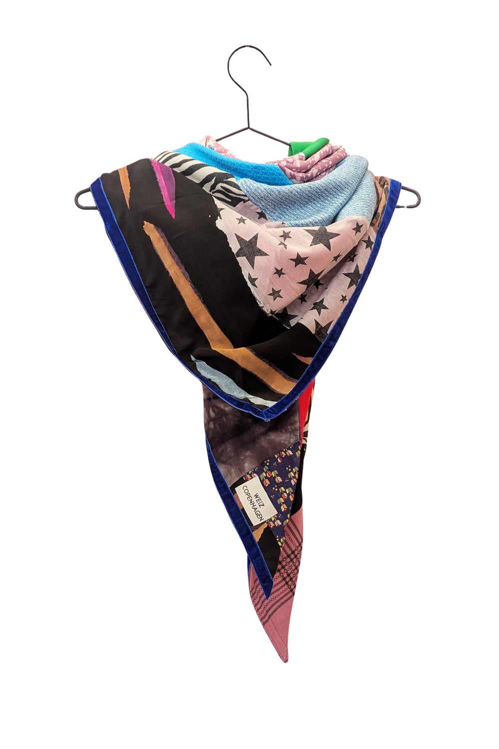 Upcyclet Patch unika tørklæde