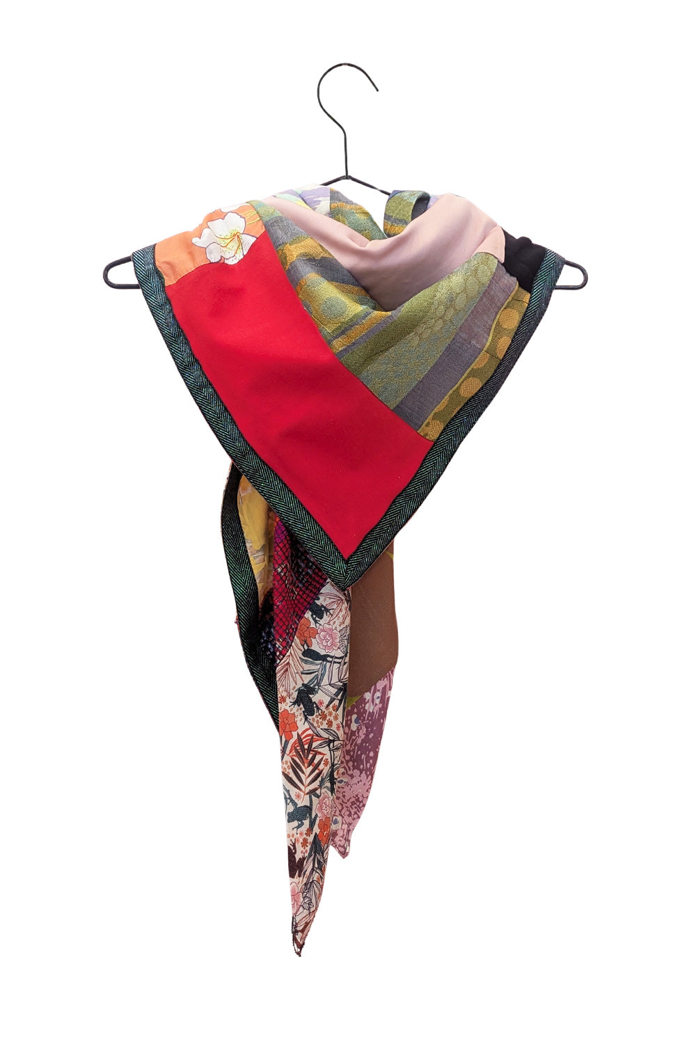 Upcyclet Patch unika tørklæde