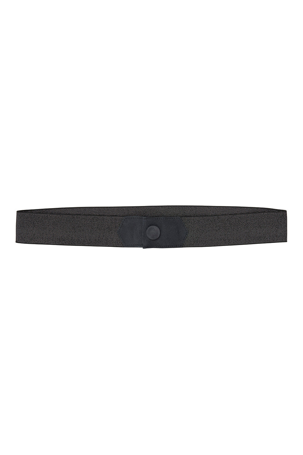 Waist stretch belt silver black