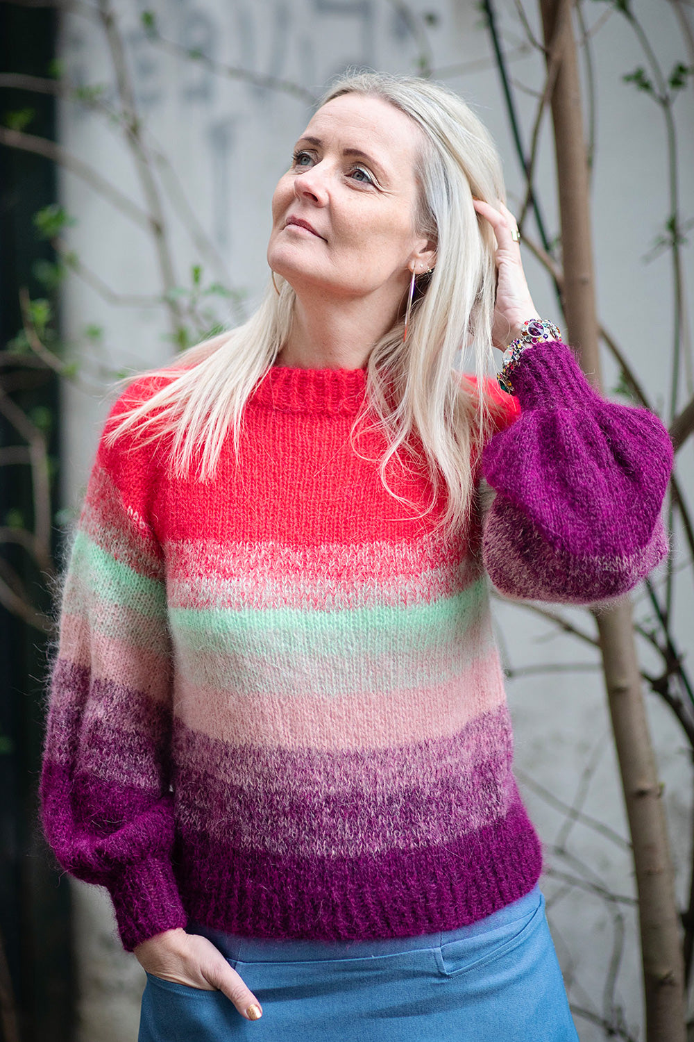 Anna sweater ombré edition knitting kit