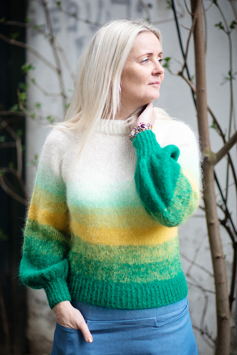 Anna sweater ombré edition knitting kit
