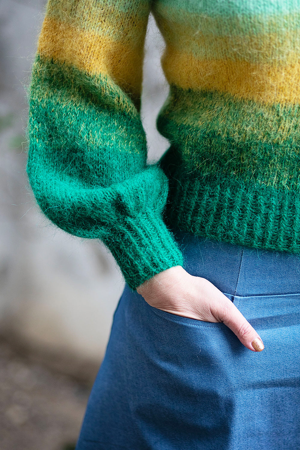 Anna sweater ombré edition knitting kit