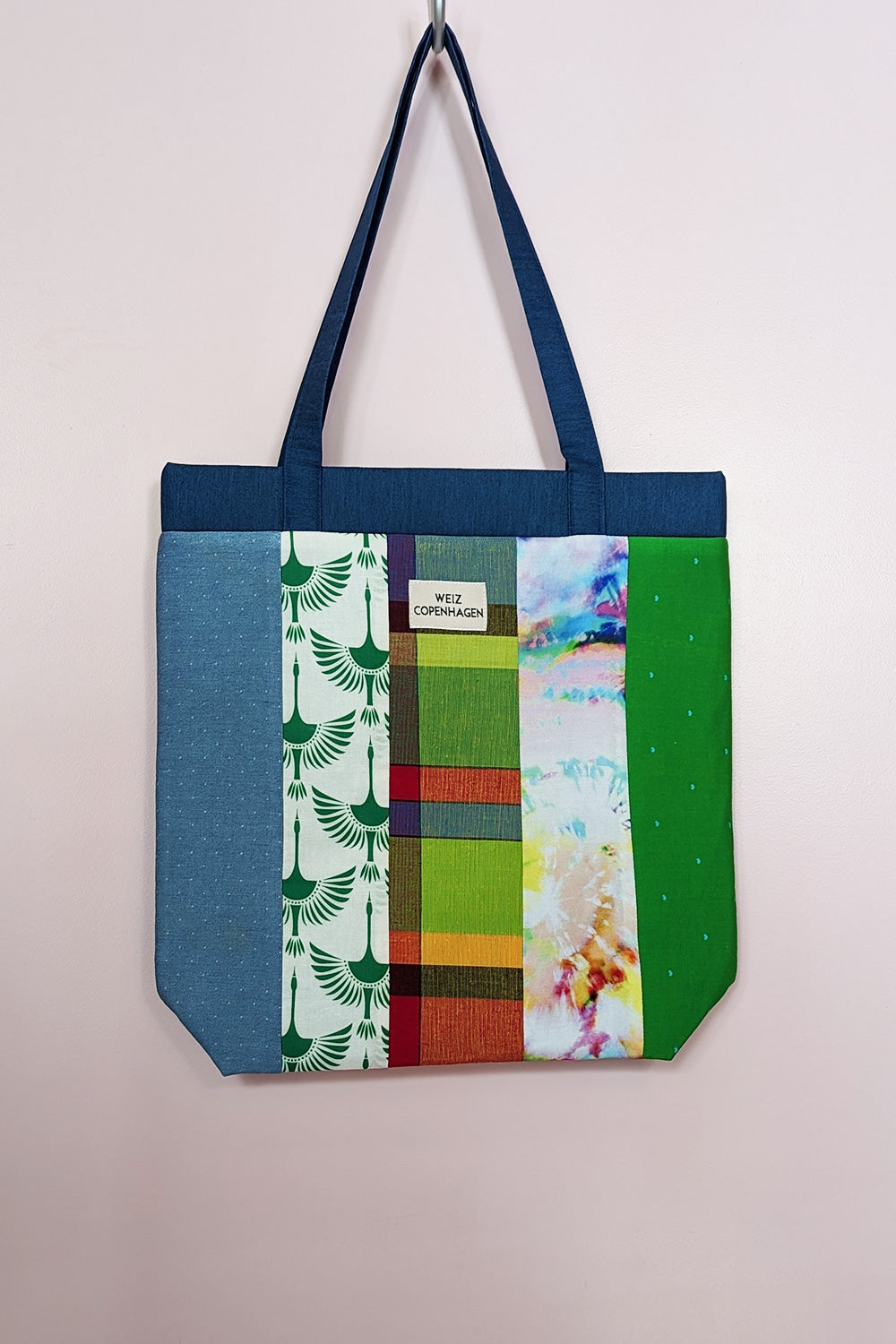 Up-cycled Patch tote bag