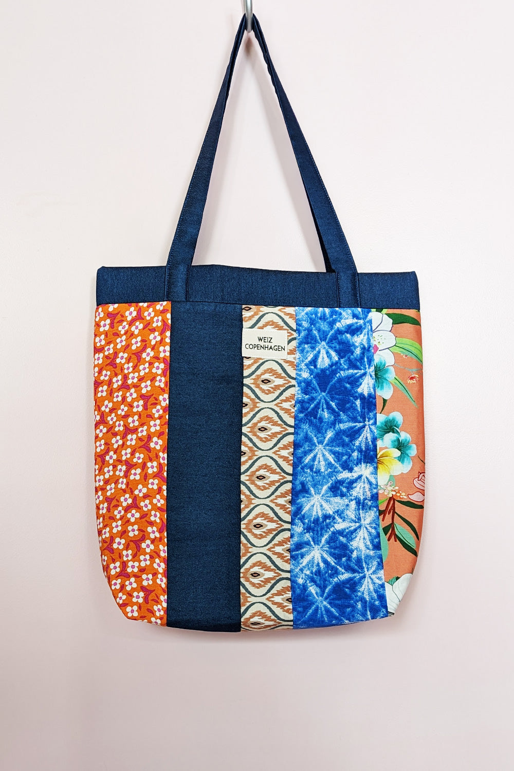 Up-cycled Patch tote bag