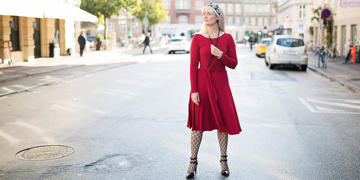 Dagens outfit | En rød kjole går aldrig af mode!