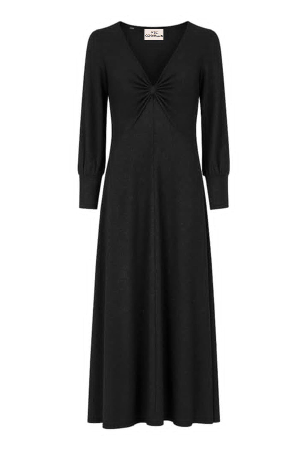 Alexa drape dress glitter black