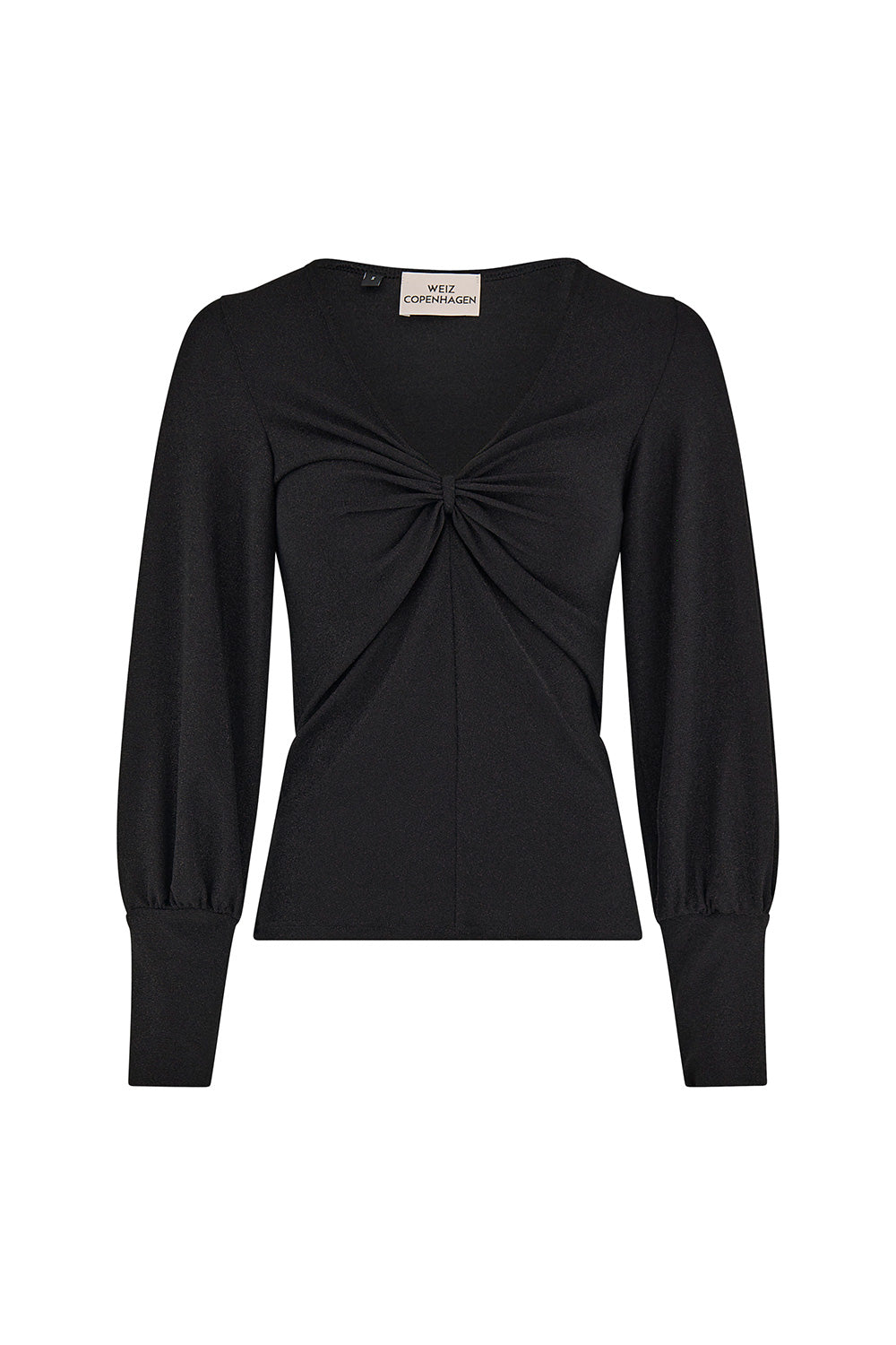 Alexa drape top glitter black