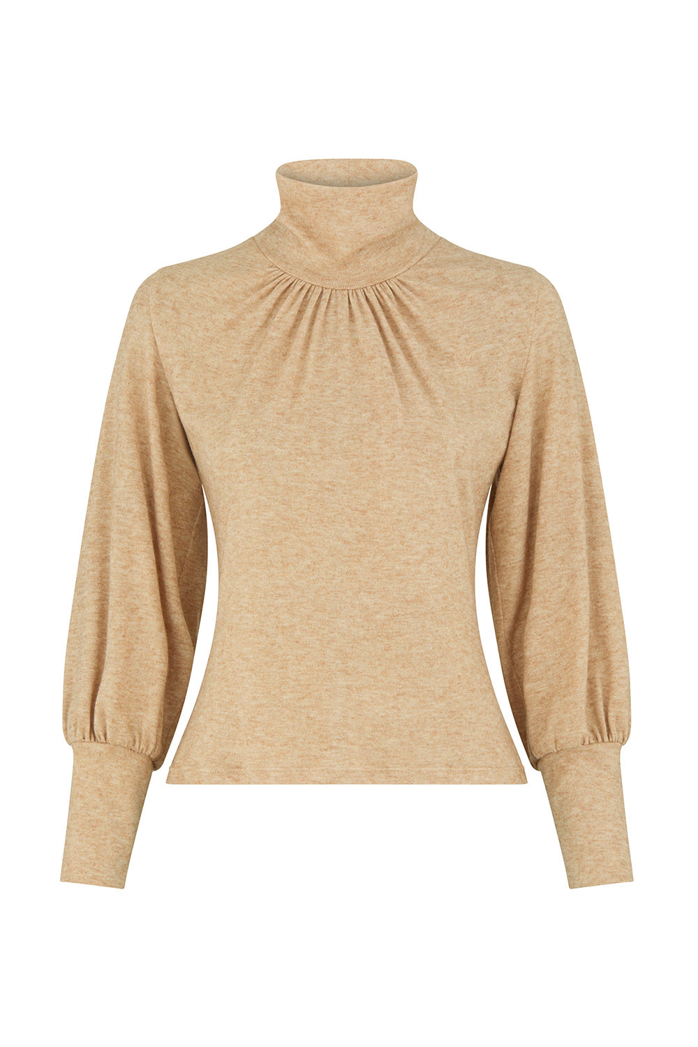 Alexa top camel knit