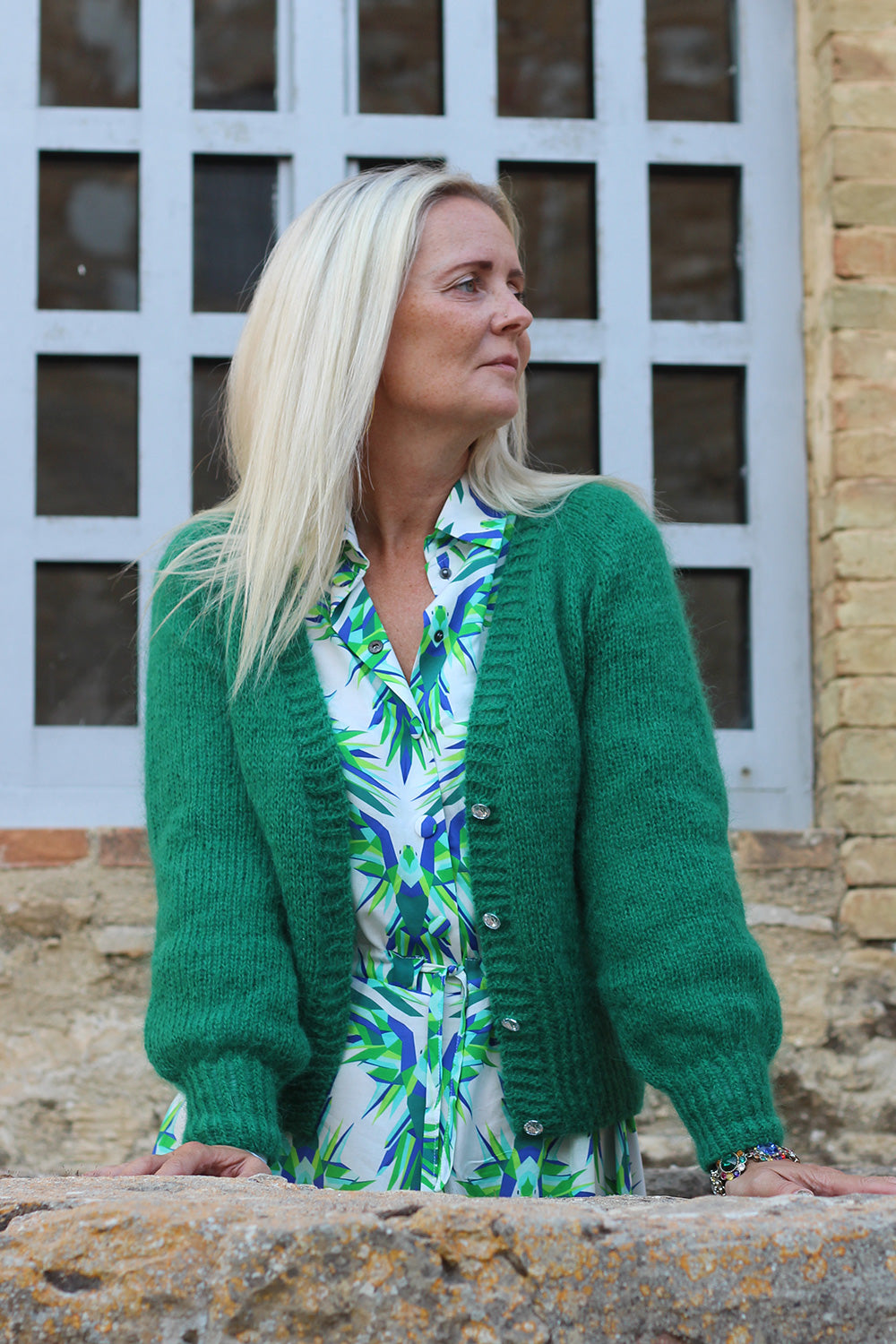 Anna cardigan V-neck strikke-kit