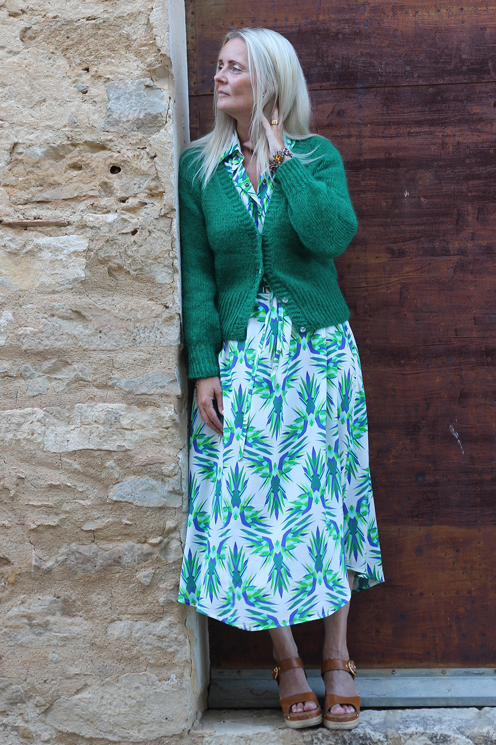 Anna cardigan V-neck strikke-kit