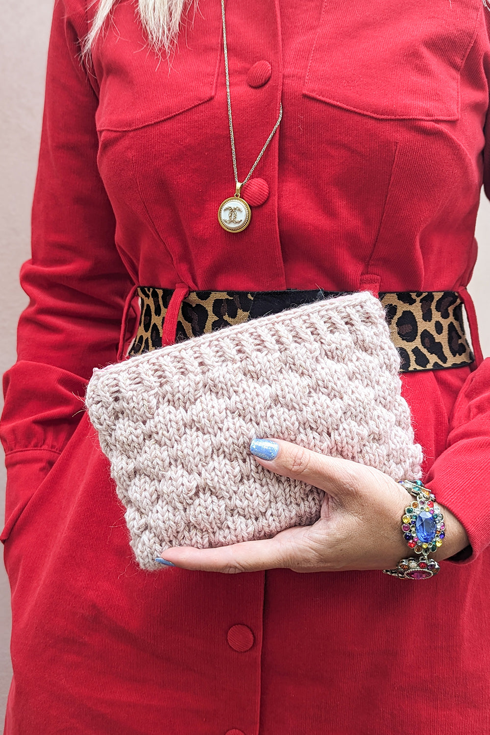 Bubble purse glitter edition strikke-kit