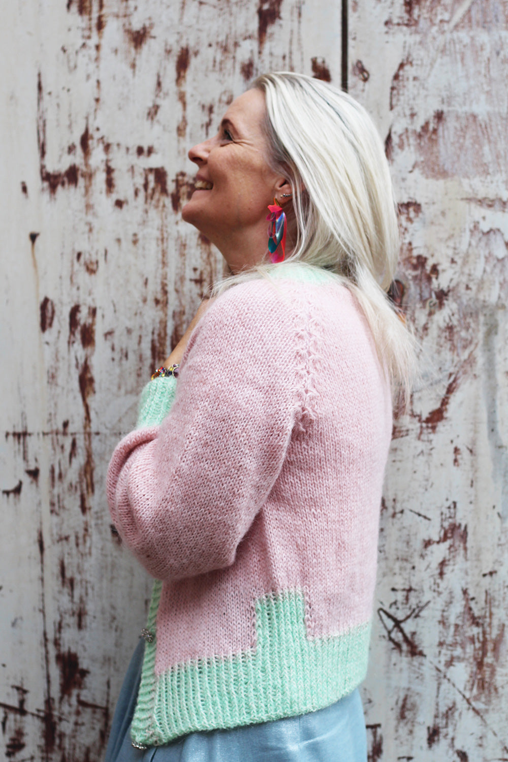 Cathy cardigan knitting kit