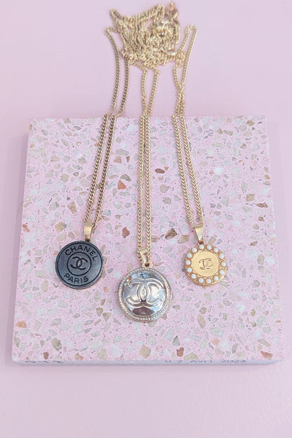 Re-worked vintage button necklace