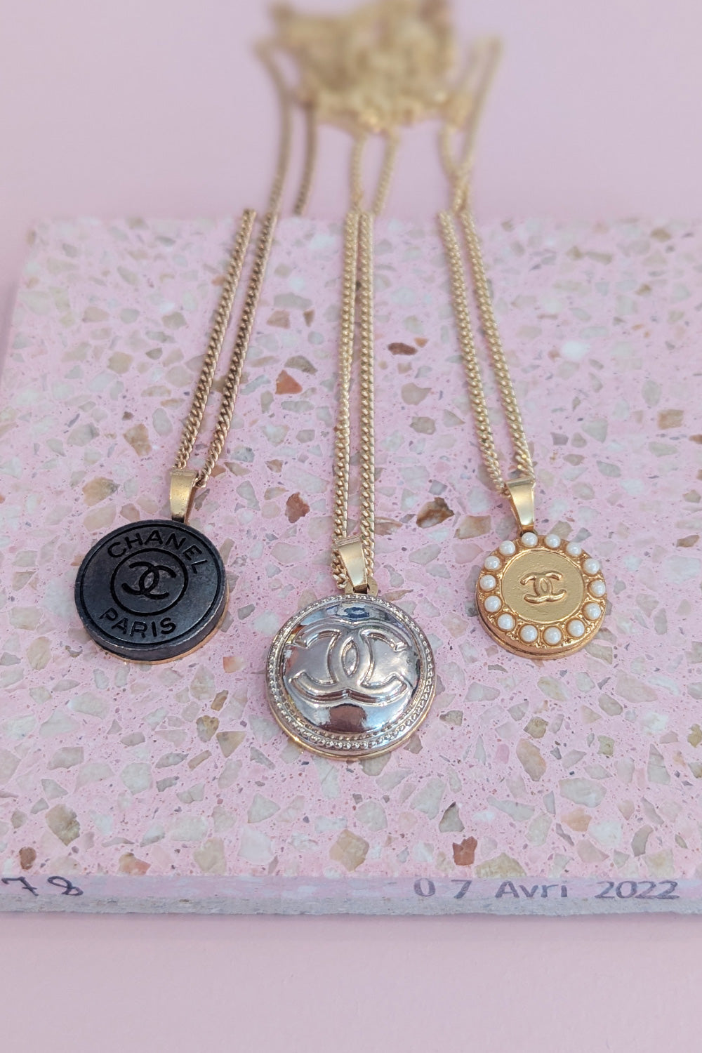 Re-worked vintage button necklace