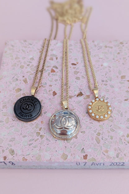 Re-worked vintage button necklace