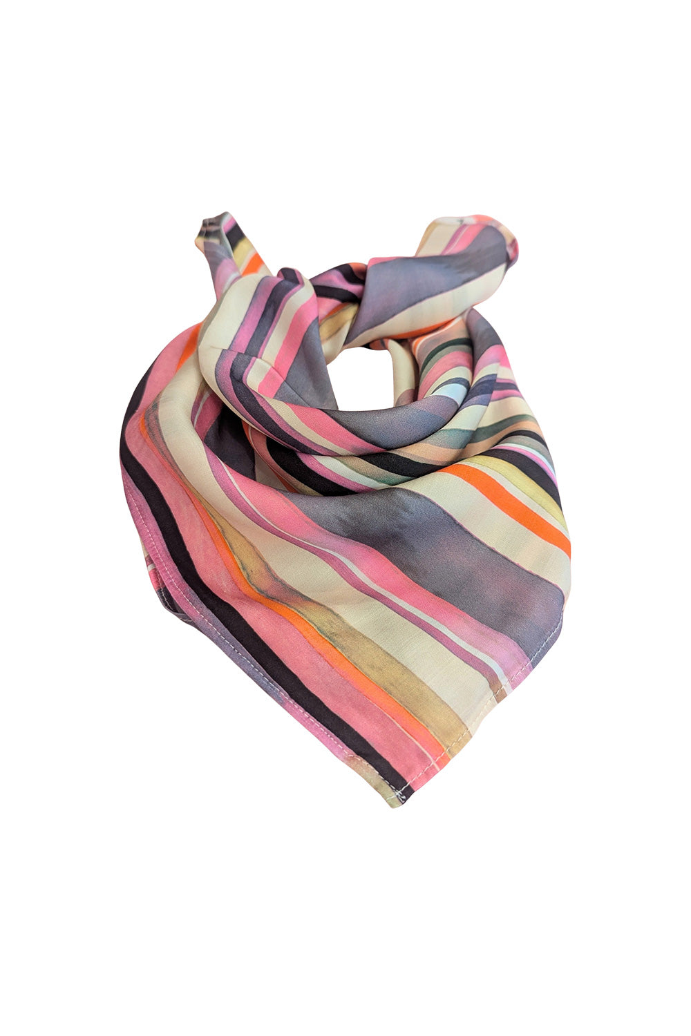 Deadstock Minnies tørklæde pink stripes