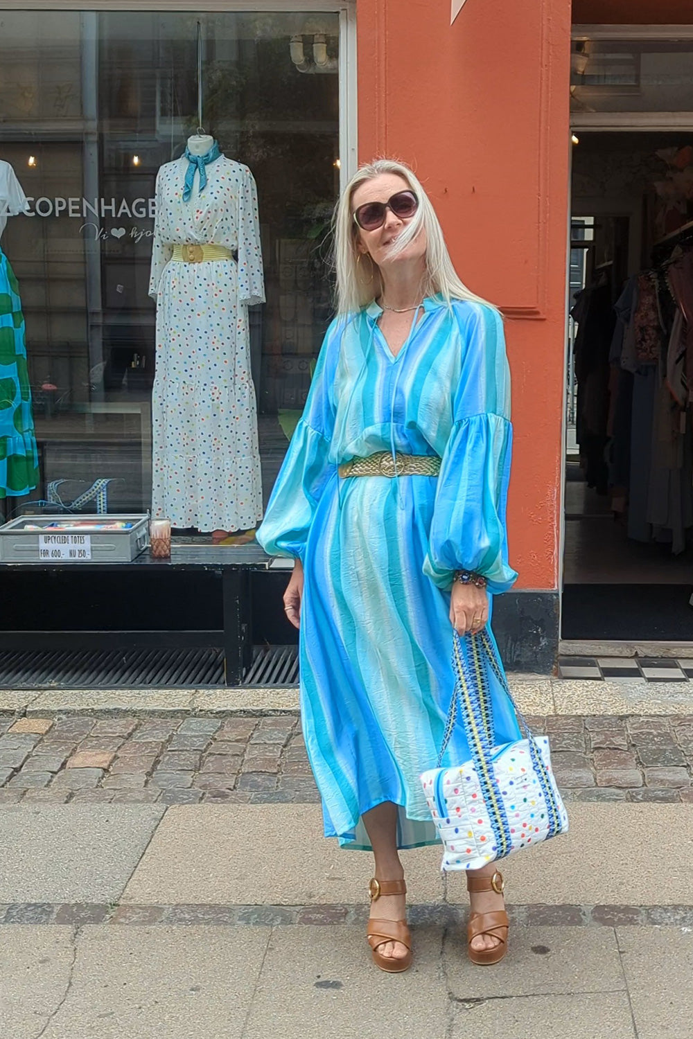 Ellie dress aqua