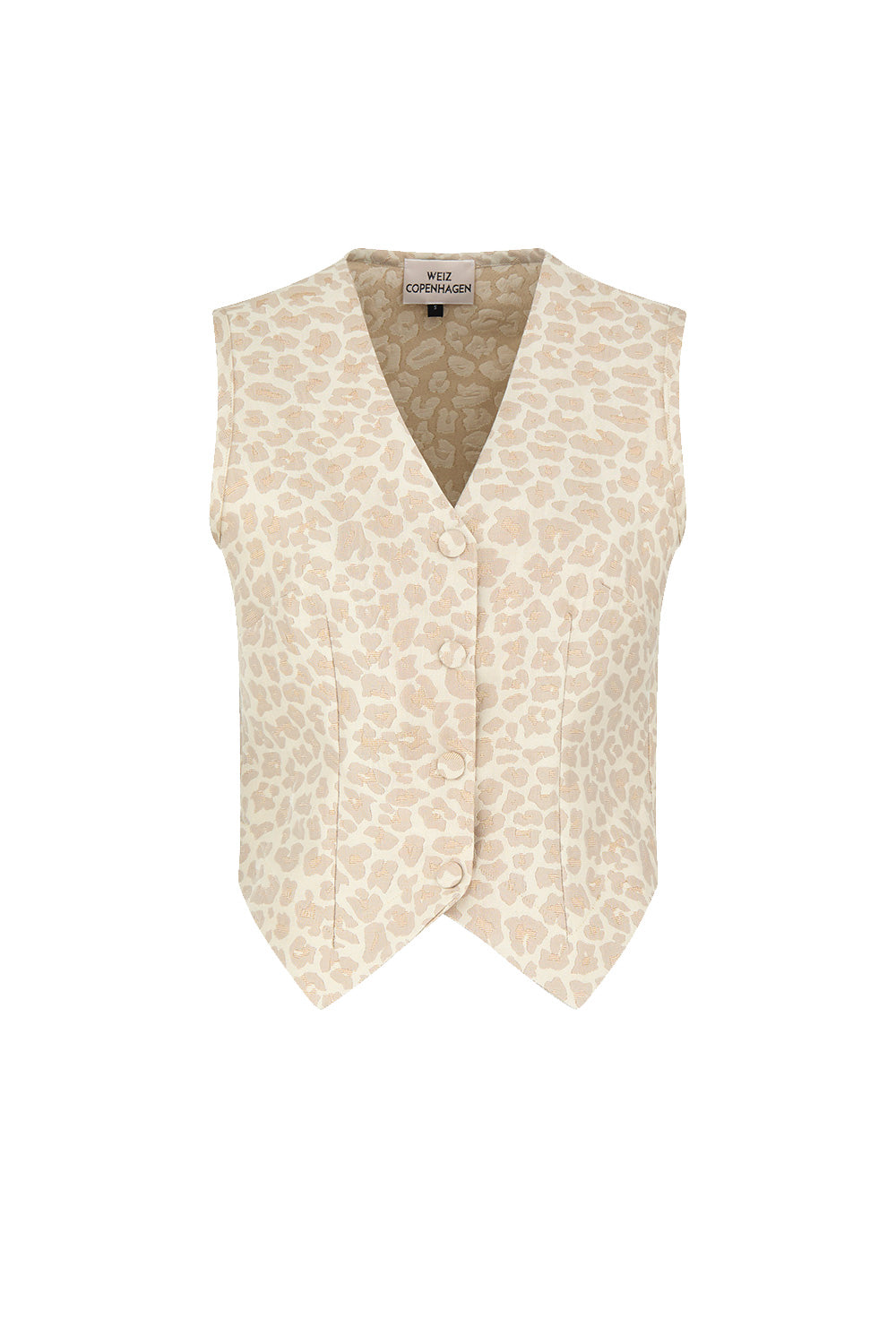 Floria vest golden jacquard