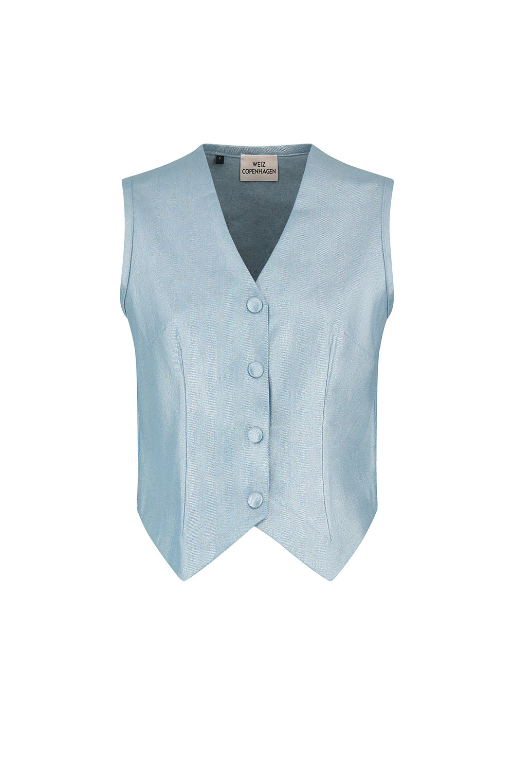 Floria vest silver denim
