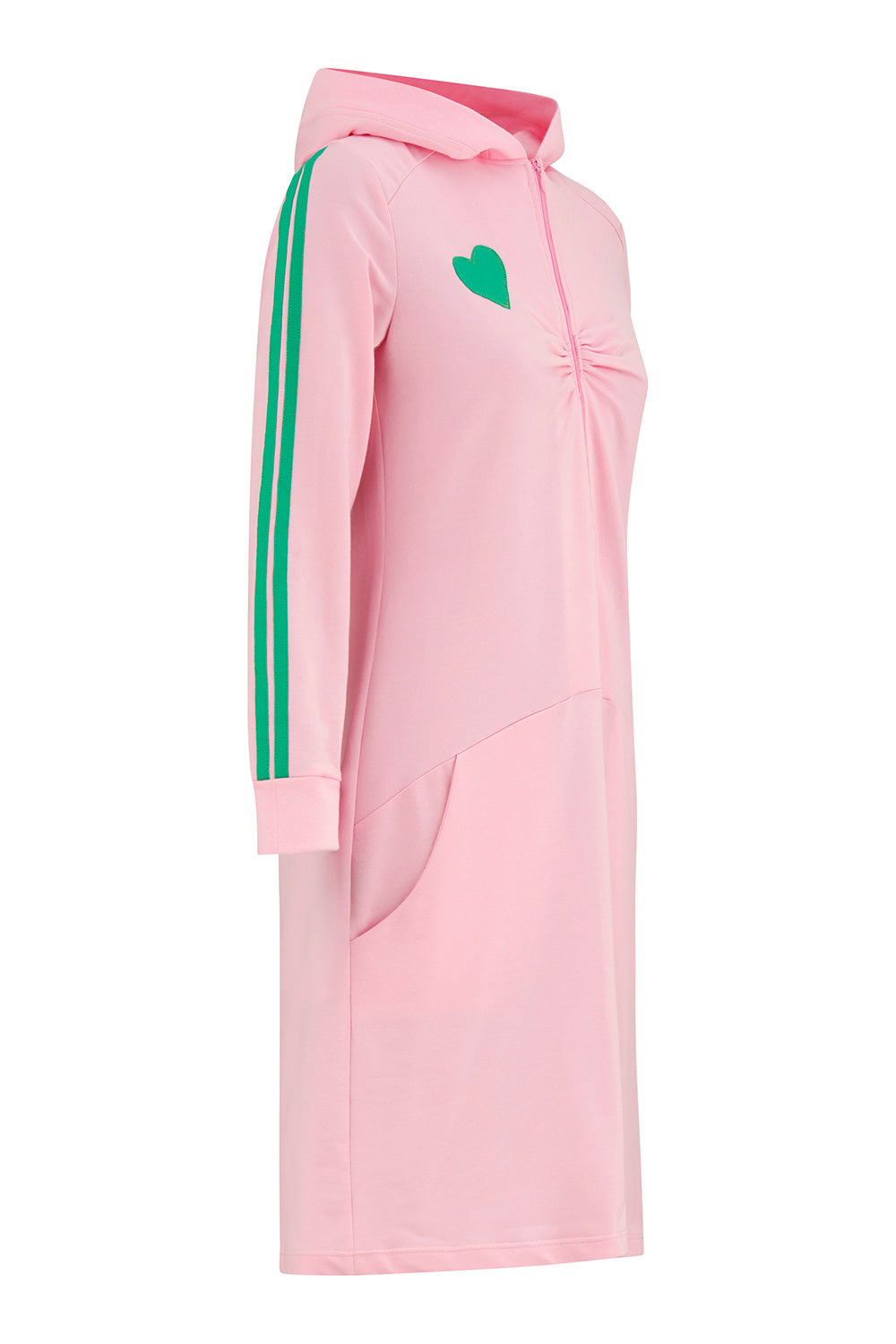 Fru hood dress baby pink
