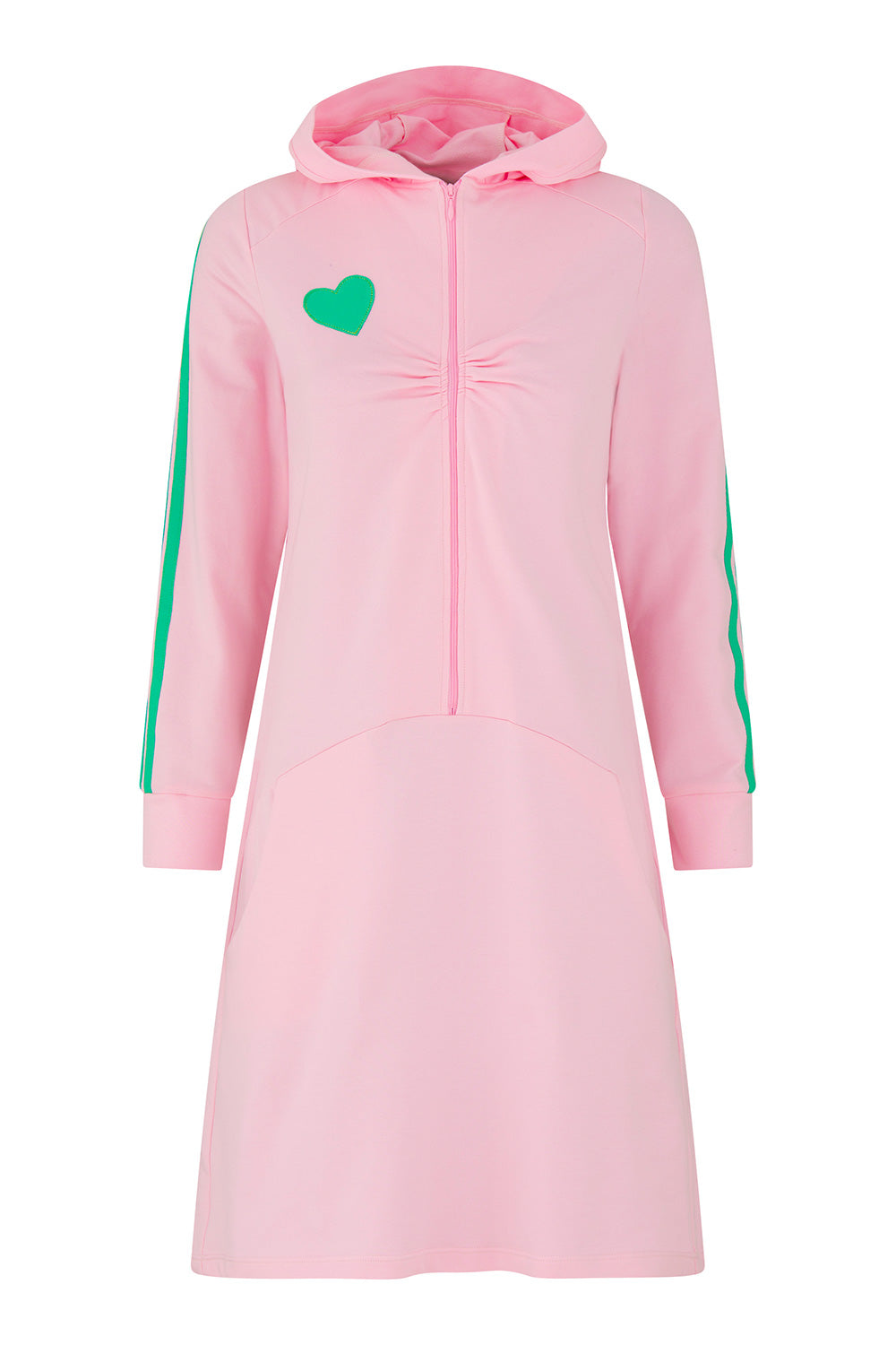 Fru hood dress baby pink