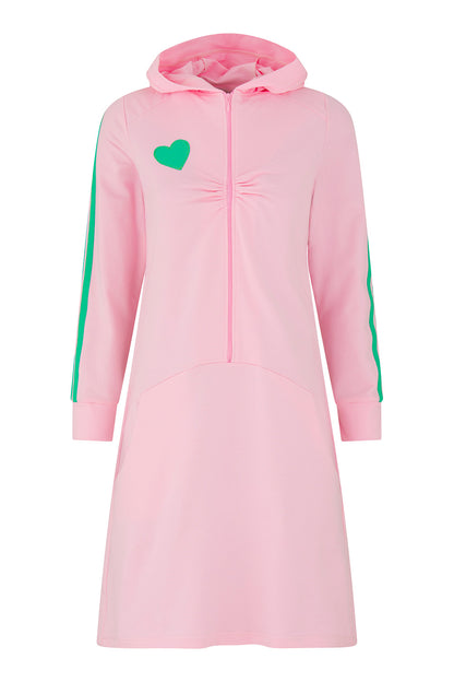 Fru hood dress baby pink