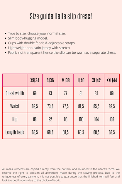 Helle slip dress ecru