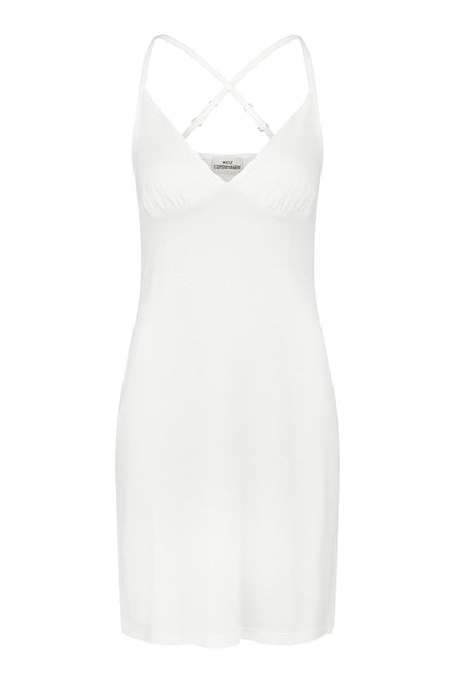 Helle slip dress ecru