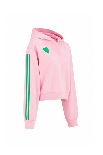 Lazy Girl hoodie baby pink