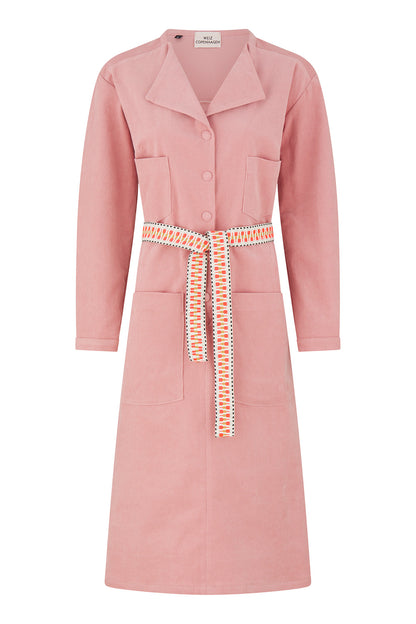 Linda Dress Old Rose Corduroy