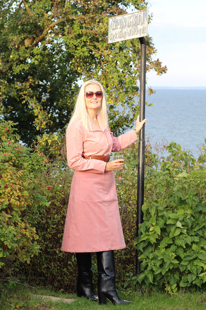 Linda Dress Old Rose Corduroy
