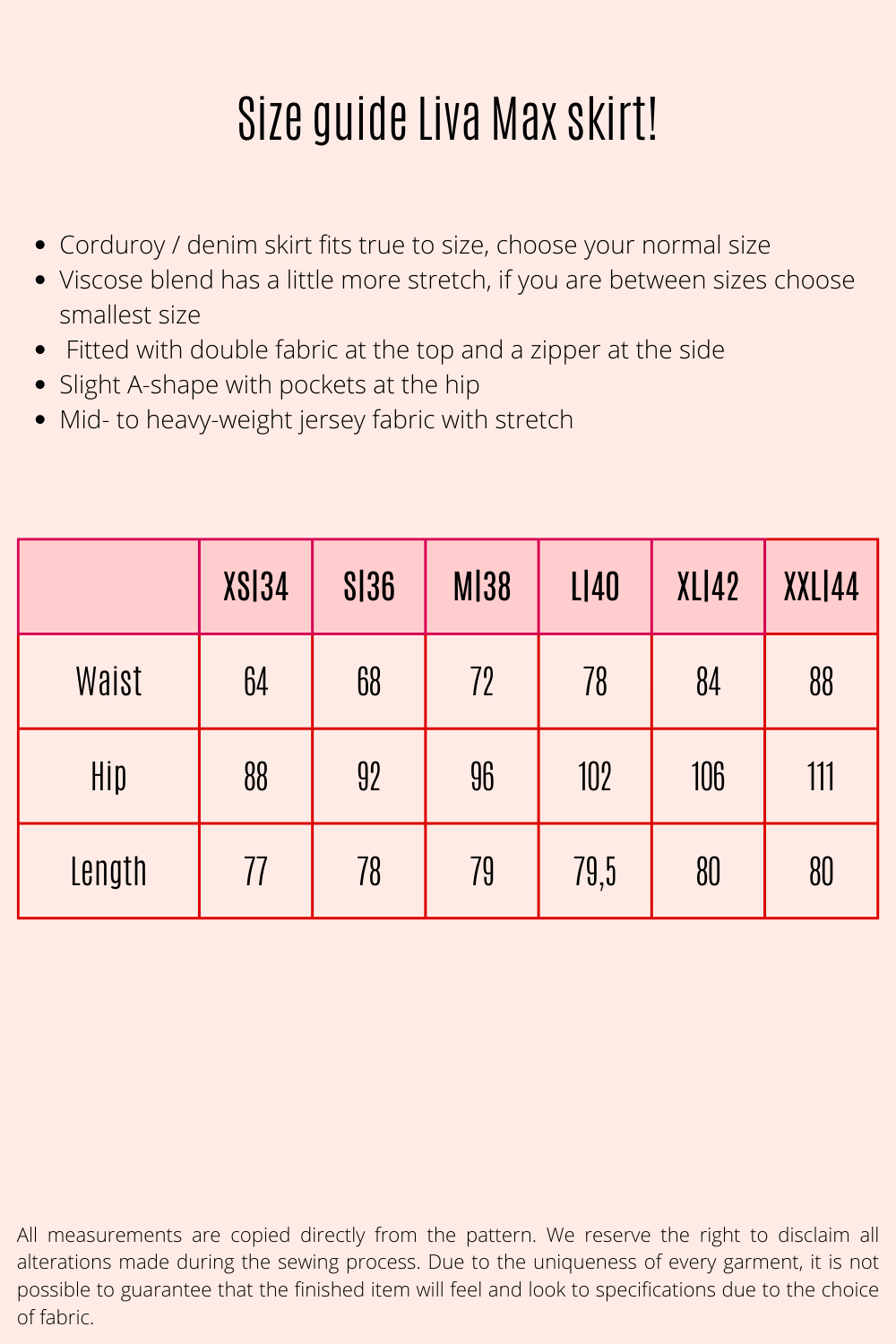 Liva Max skirt dark pink corduroy