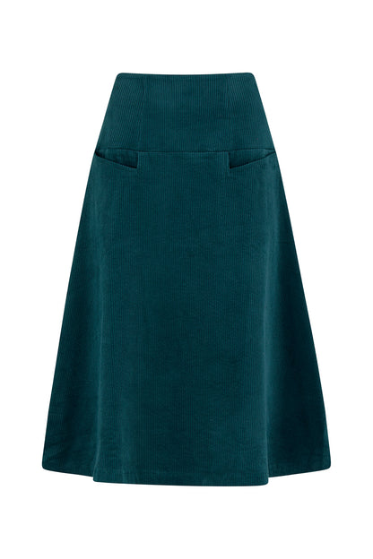Liva Max skirt petrol corduroy