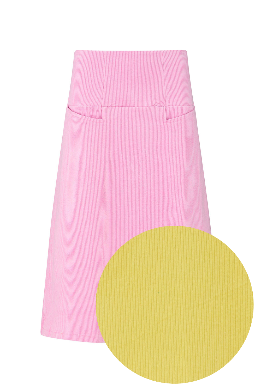 Liva Max skirt yellow corduroy