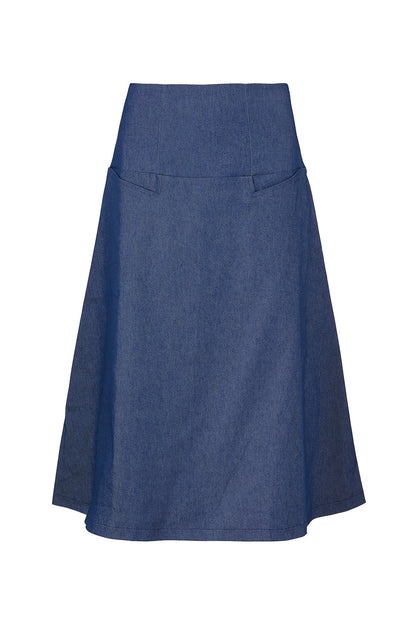 Liva Max skirt dark blue denim